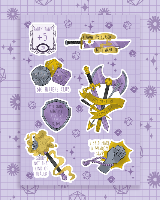 Melee Gang Sticker Sheet