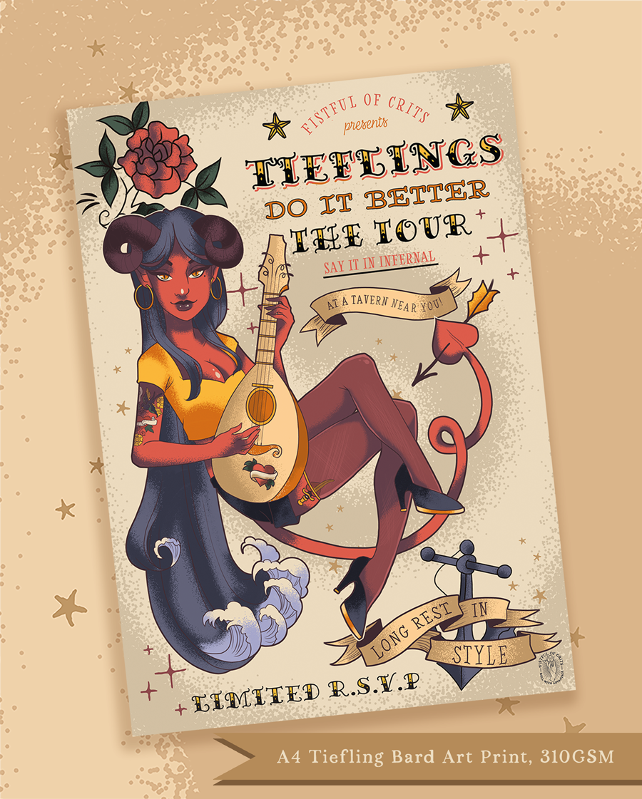 [Tieflings Do It Better Tour] - A4/A5 Print