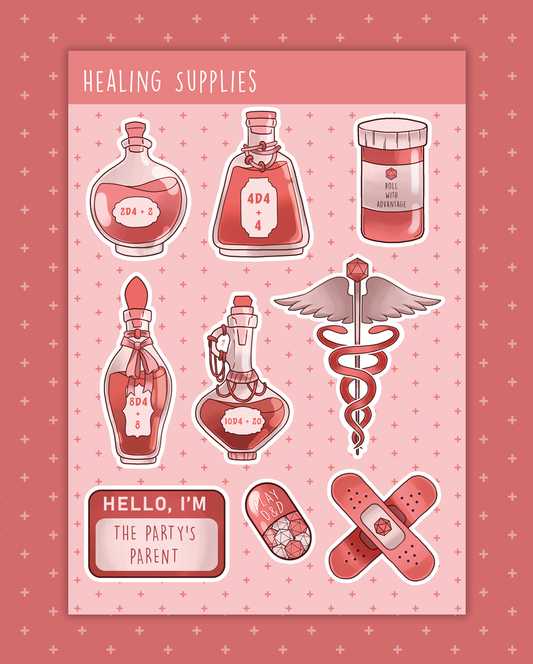Healing Supplies Stickers