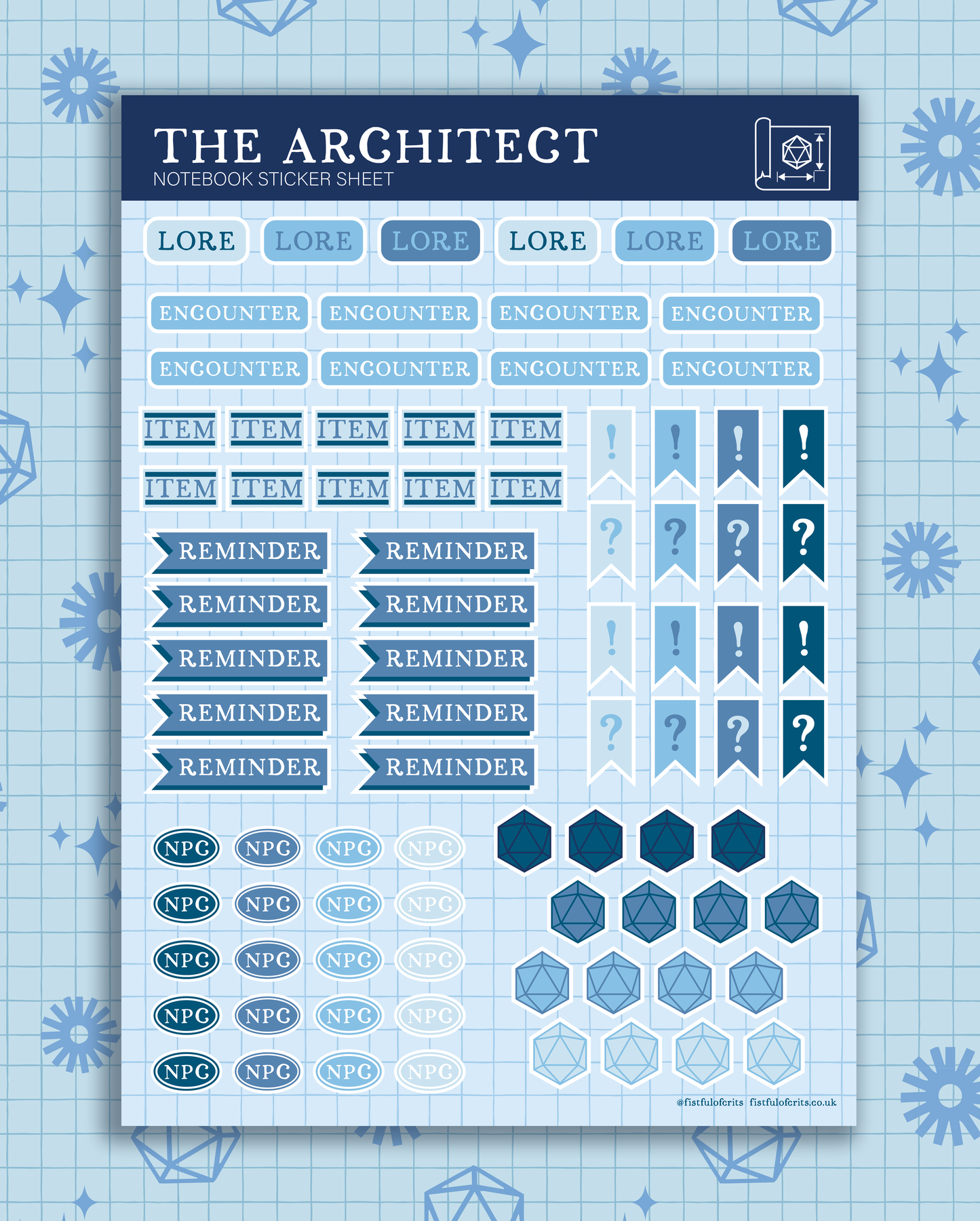 [The Architect] Notebook Stickers