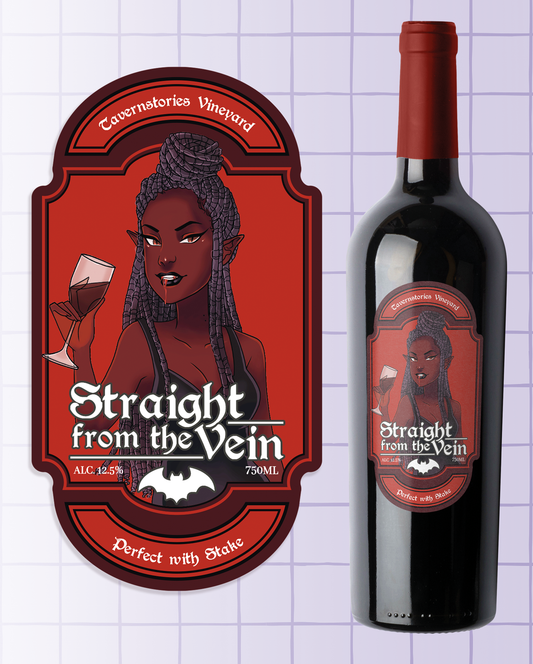 Fantasy Wine Label Stickers [VAMPIRE]